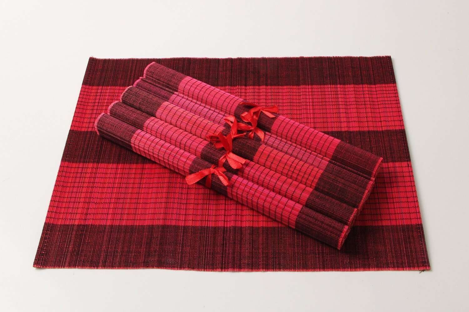 Christmas placemats Gifts present Red placemats bamboo place mats
