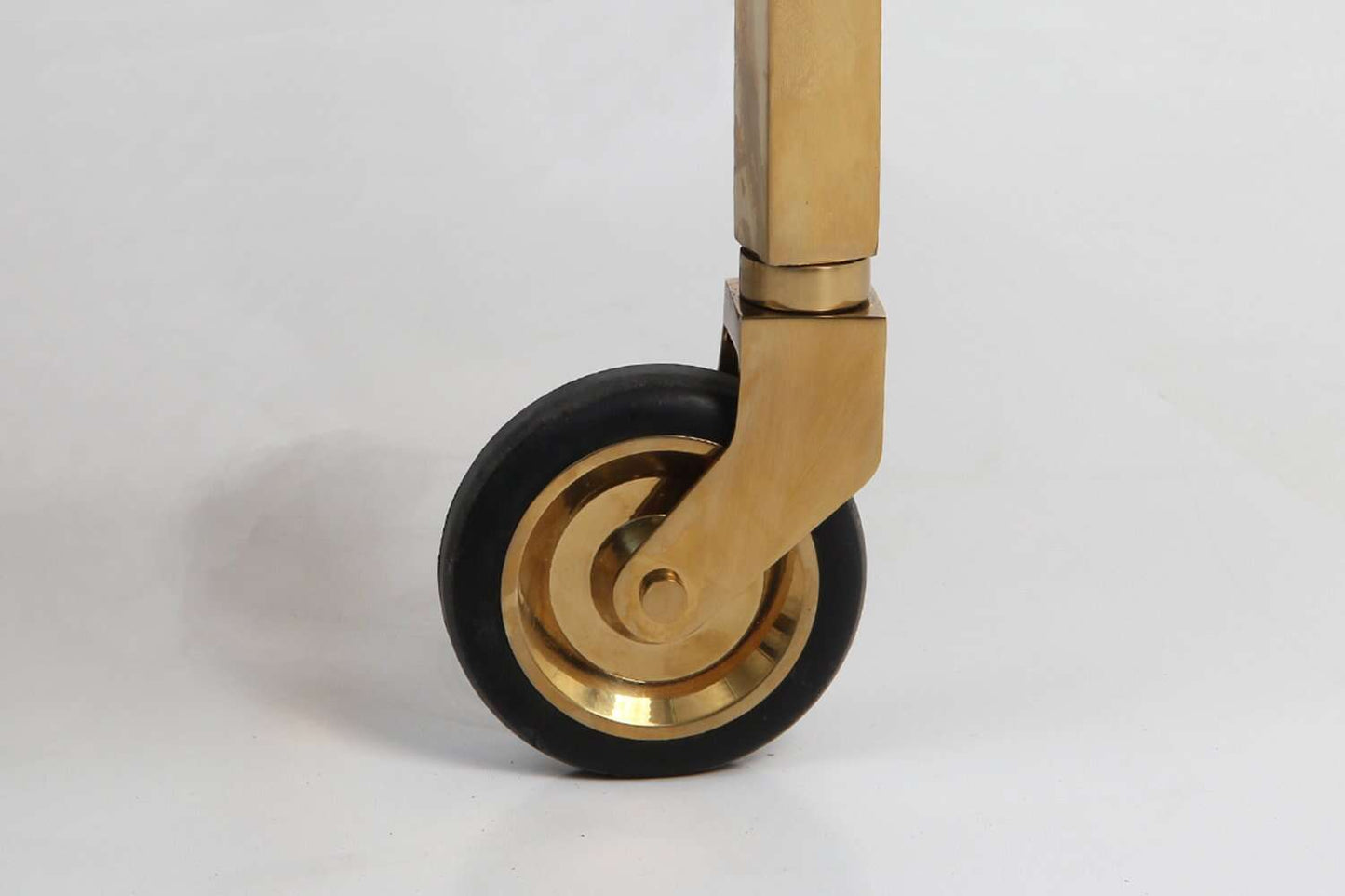 Drinks trolley brown shagreen bar cart