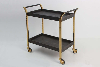 Drinks trolley unique brown shagreen drinks trolley