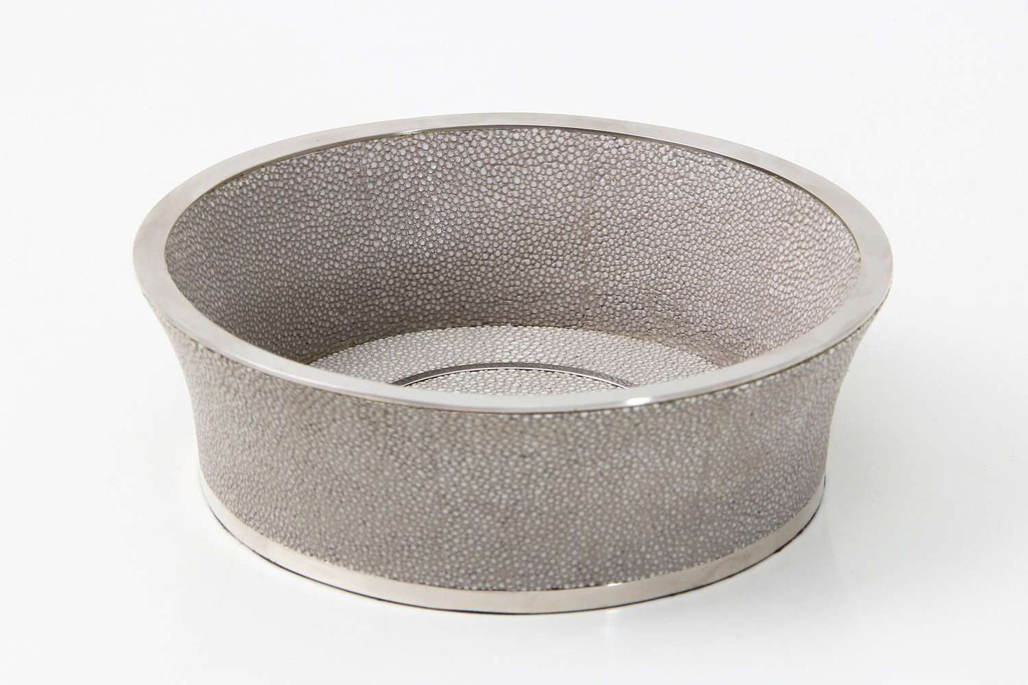 Wine coaster luxury taupe shagreen wine coaster