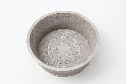 Wine coaster chic taupe shagreen wine coaster