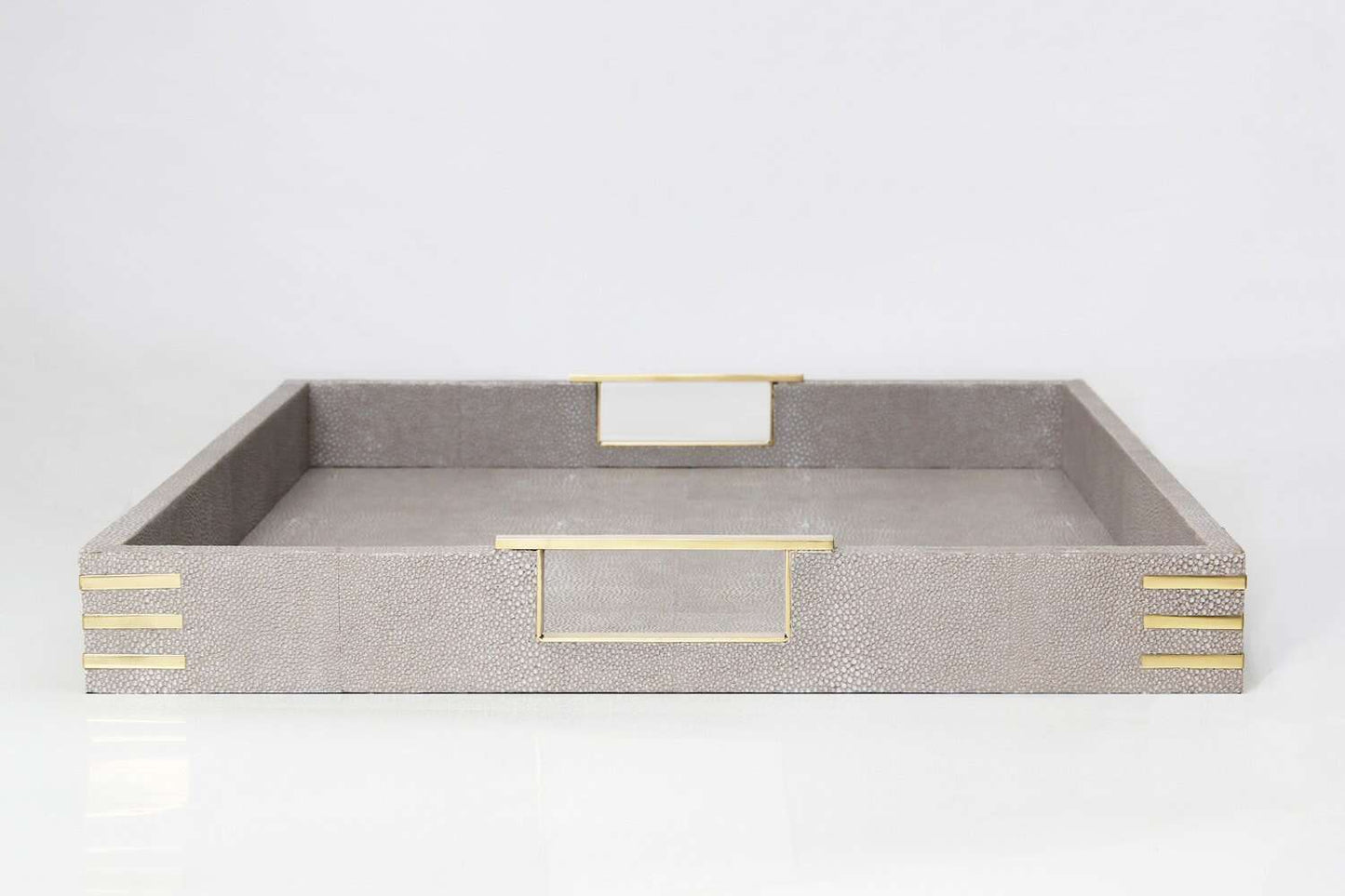 Unique shagreen serving tray shagreen drinks tray