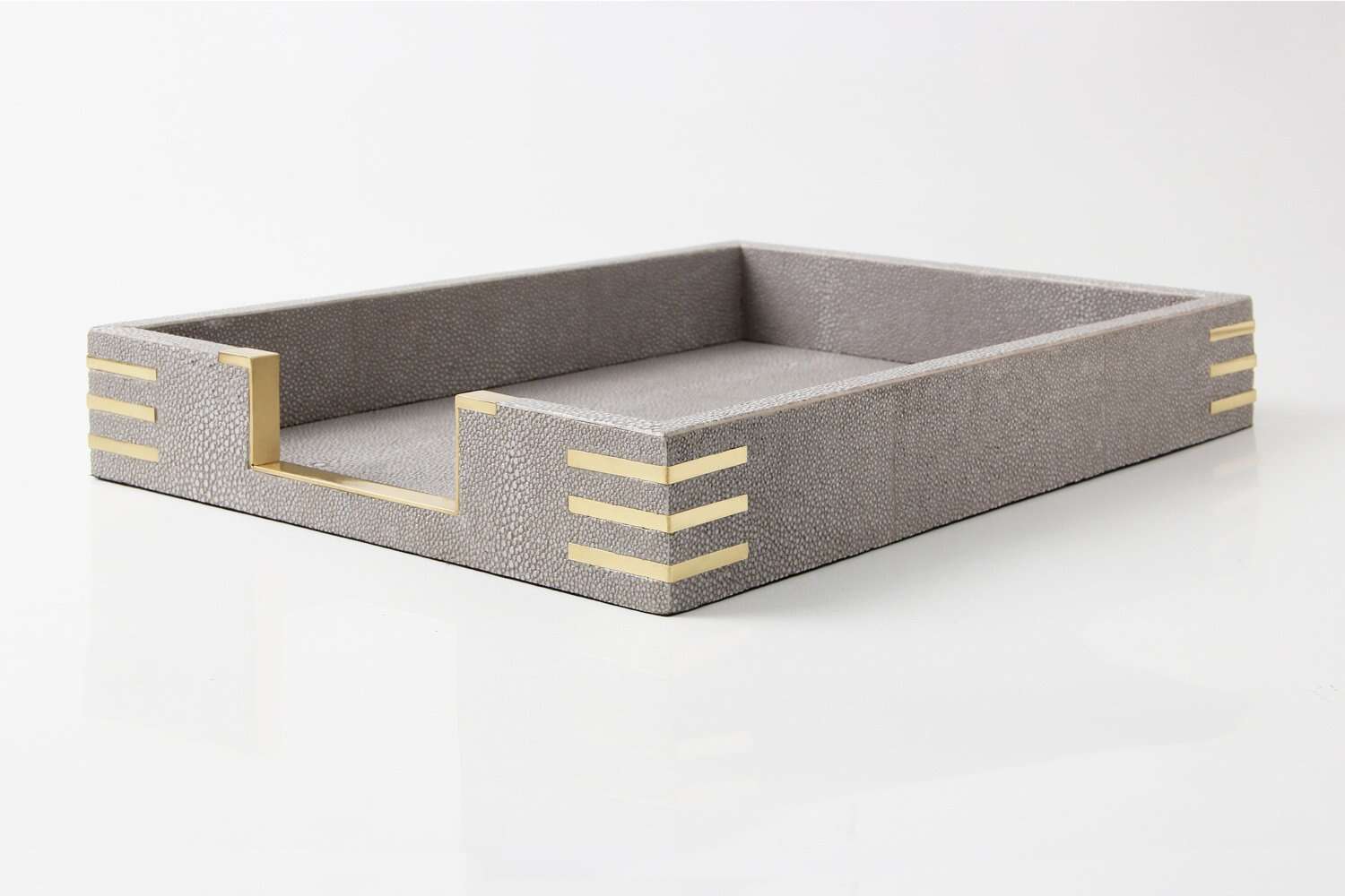 A4 paper tray Shagreen in tray