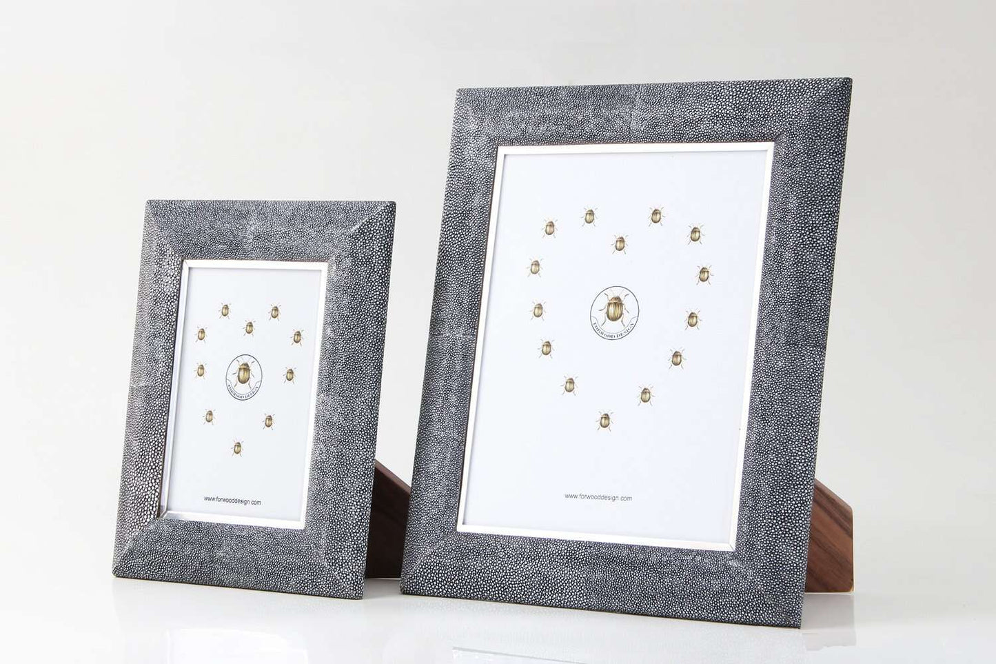 Grey shagreen photo frame Luxury photo frames