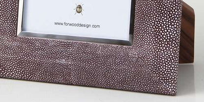 Bella Photo Frame in Mulberry Shagreen