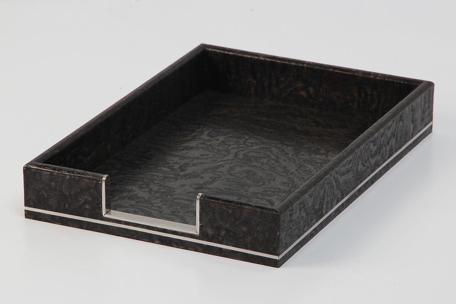 In-tray Black in tray luxury desk tray