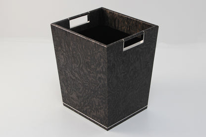 waste paper bin Chic Black waste paper Basket
