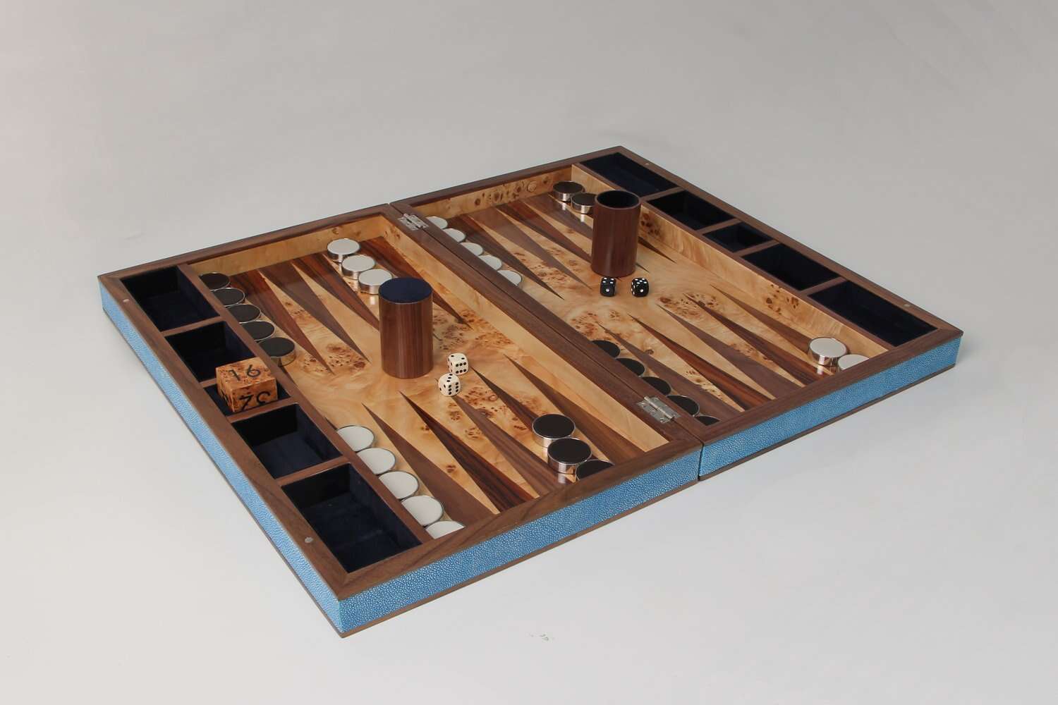 Backgammon board chic shagreen backgammon board