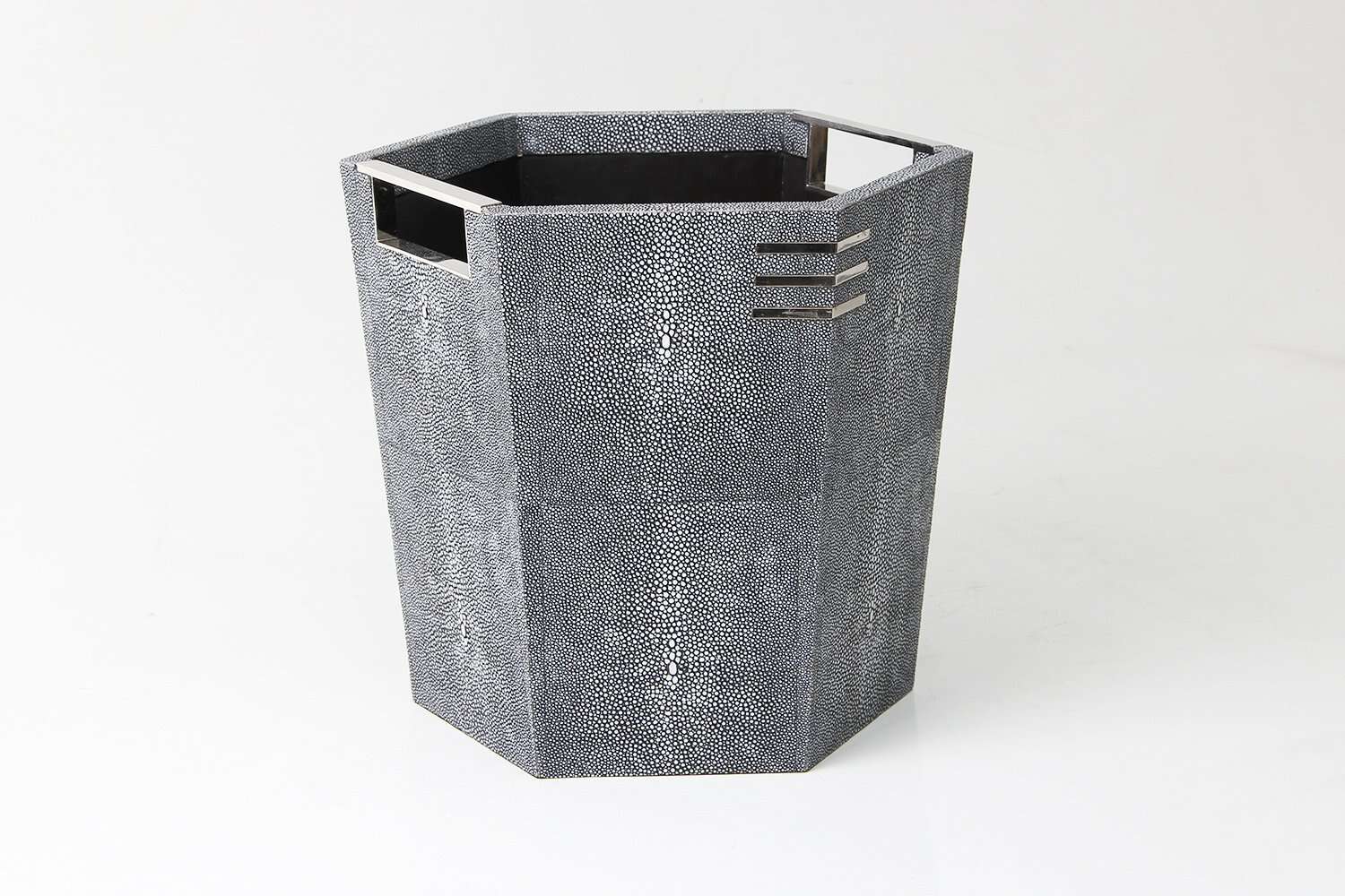 Grey shagreen waste paper bin waste paper bin for interior design