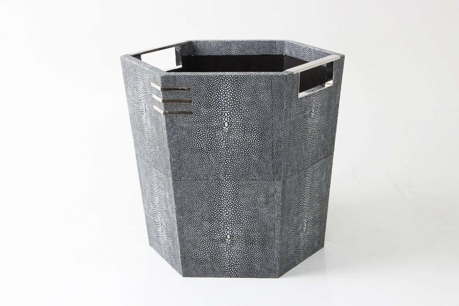 waste paper bin in grey shagreen gorgeous waste paper bin