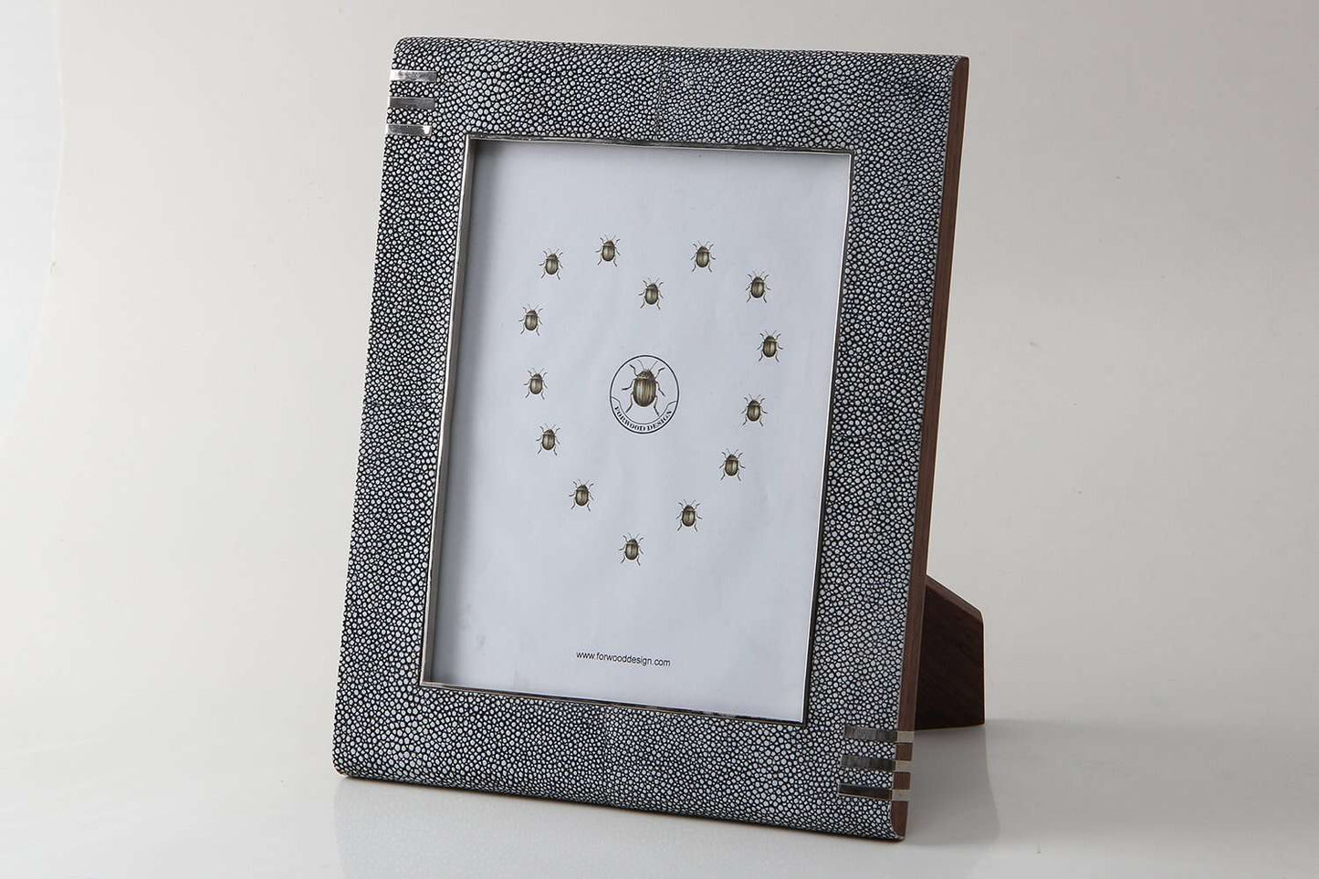 Chandler Photo Frame in Charcoal Shagreen