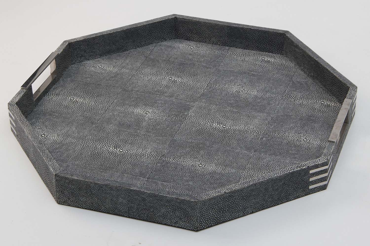 Unique shagreen serving tray display tray drinks tray