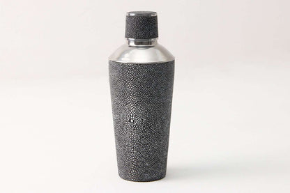Cocktail Shaker in Charcoal Shagreen
