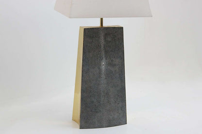 Madison Table Lamp in Charcoal Shagreen