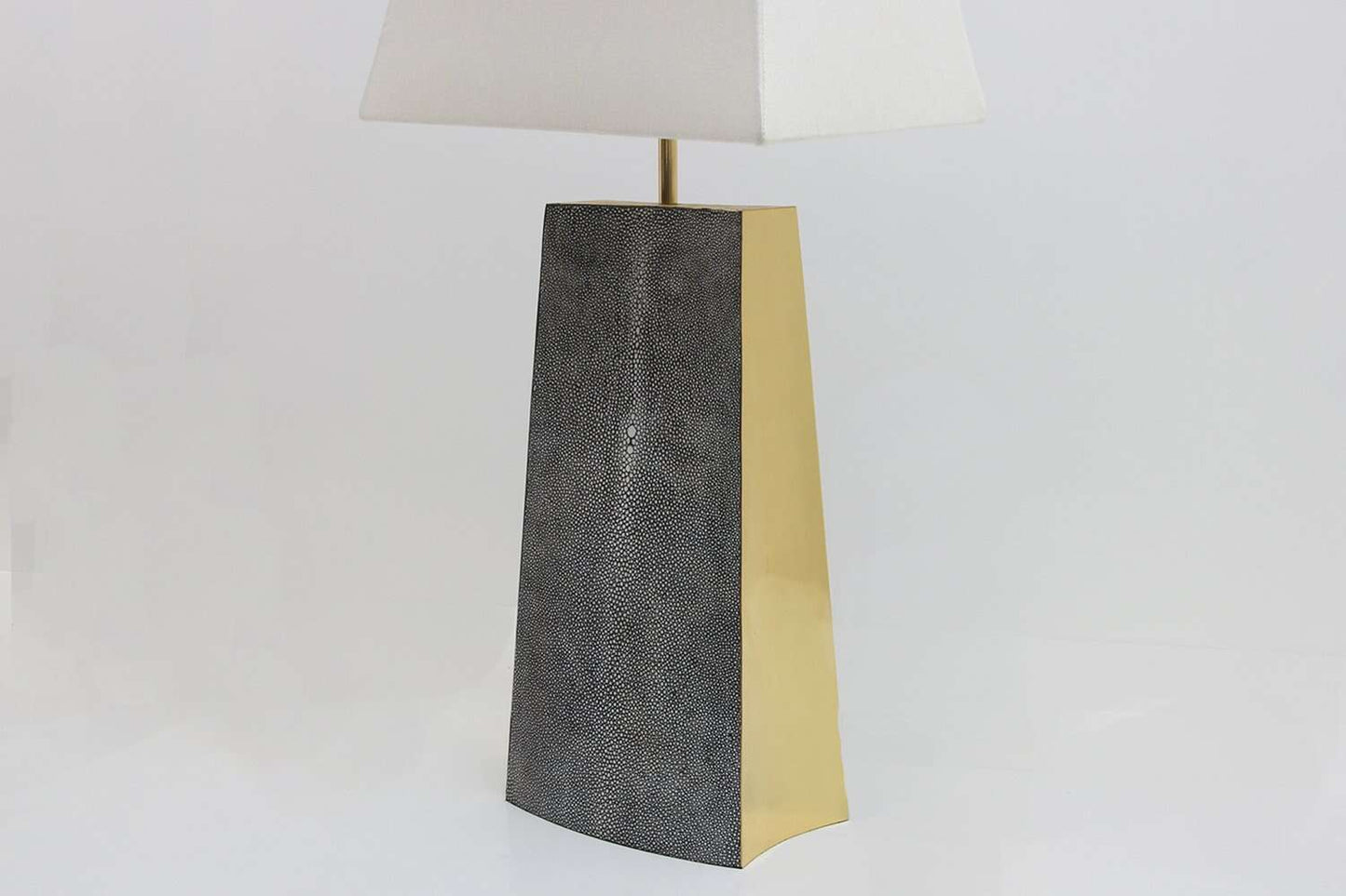 Madison Table Lamp in Charcoal Shagreen