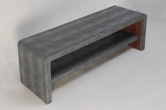 Madeline Coffee Table in Charcoal Shagreen