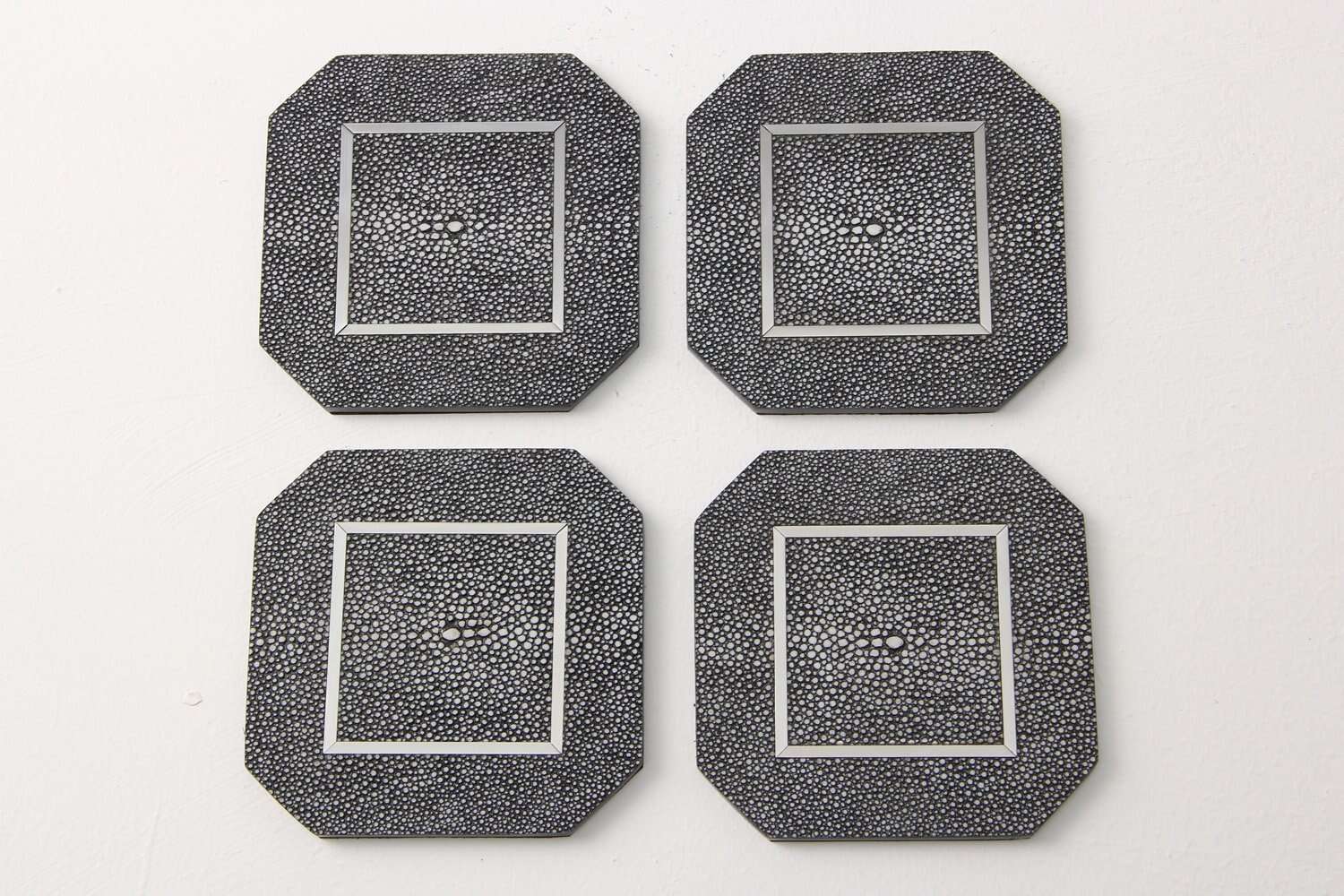 Shagreen coasters Drinks coasters placemats and coasters