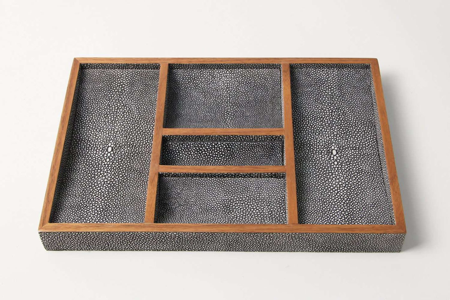 Bevin Valet Tray in Charcoal Grey