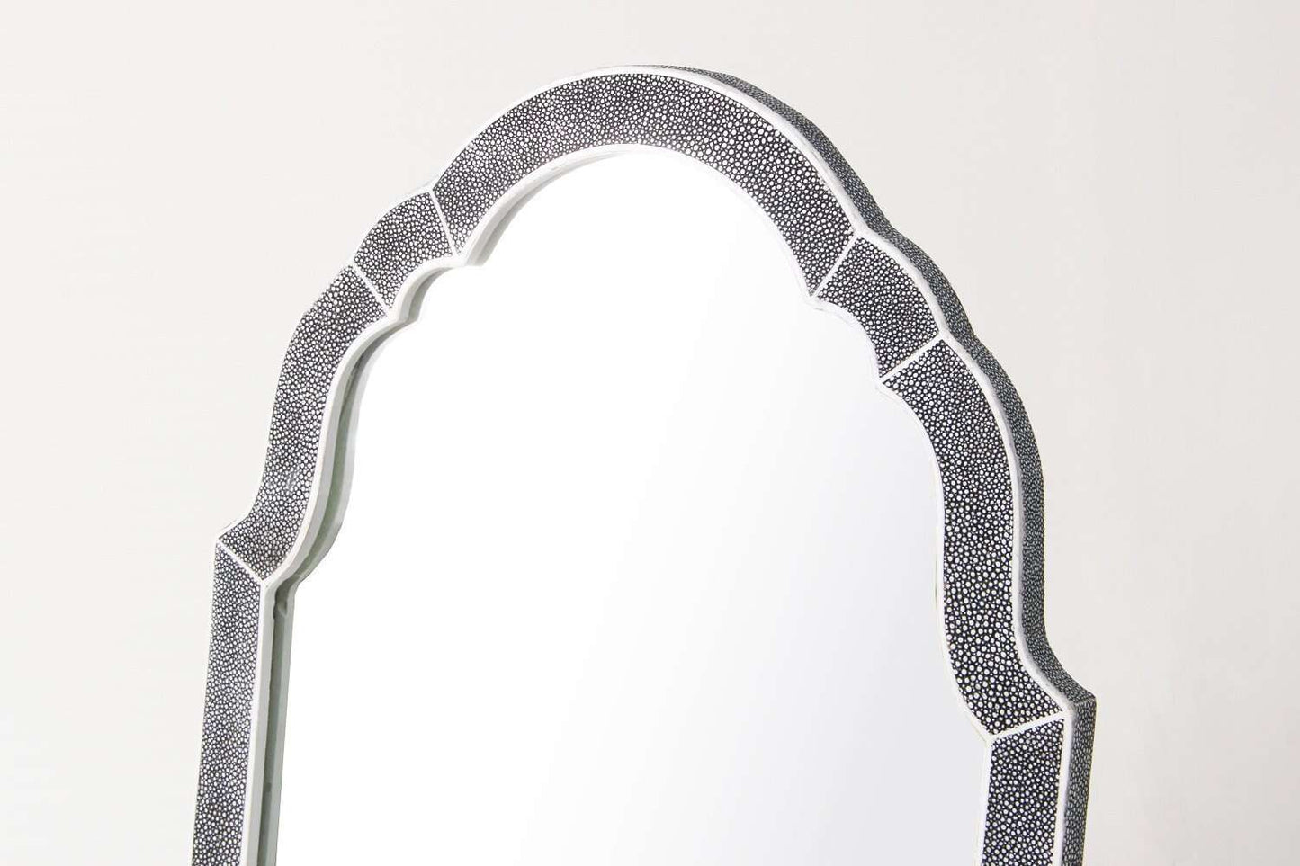 Arden Dressing Table Mirror in Charcoal Shagreen