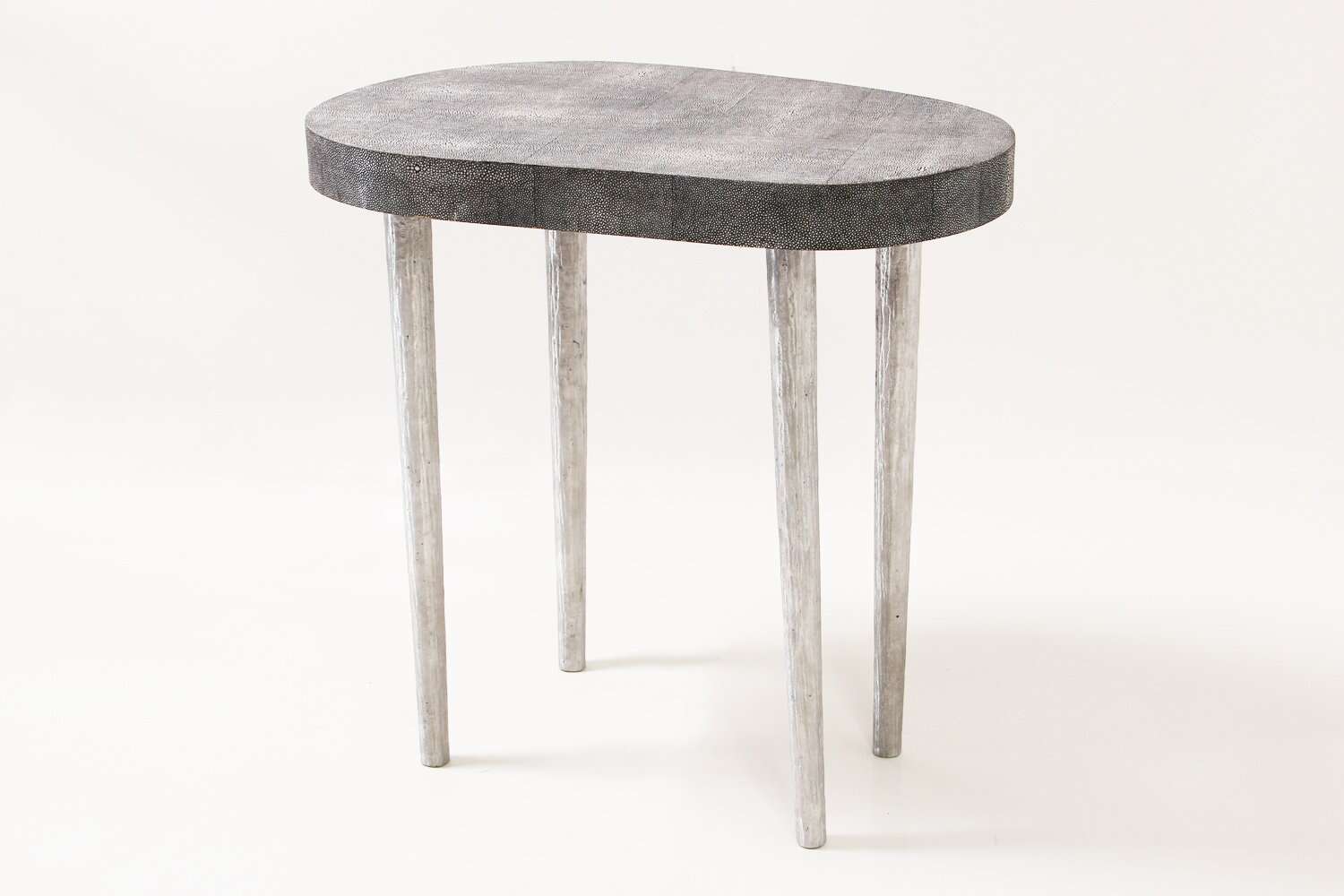Side table Forwood Design Grey shagreen side table