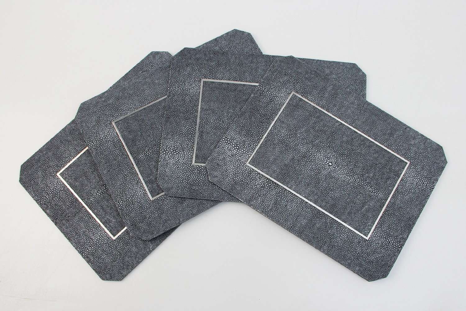 Gorgeous shagreen placemats shagreen tablemats