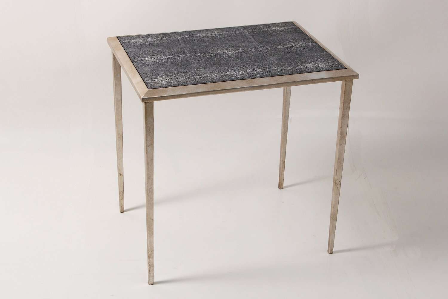 Grey shagreen narrow side table sofa table