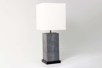 Laken Table Lamp in Charcoal Shagreen