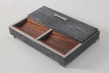 valet-tray in Charcoal-shagreen