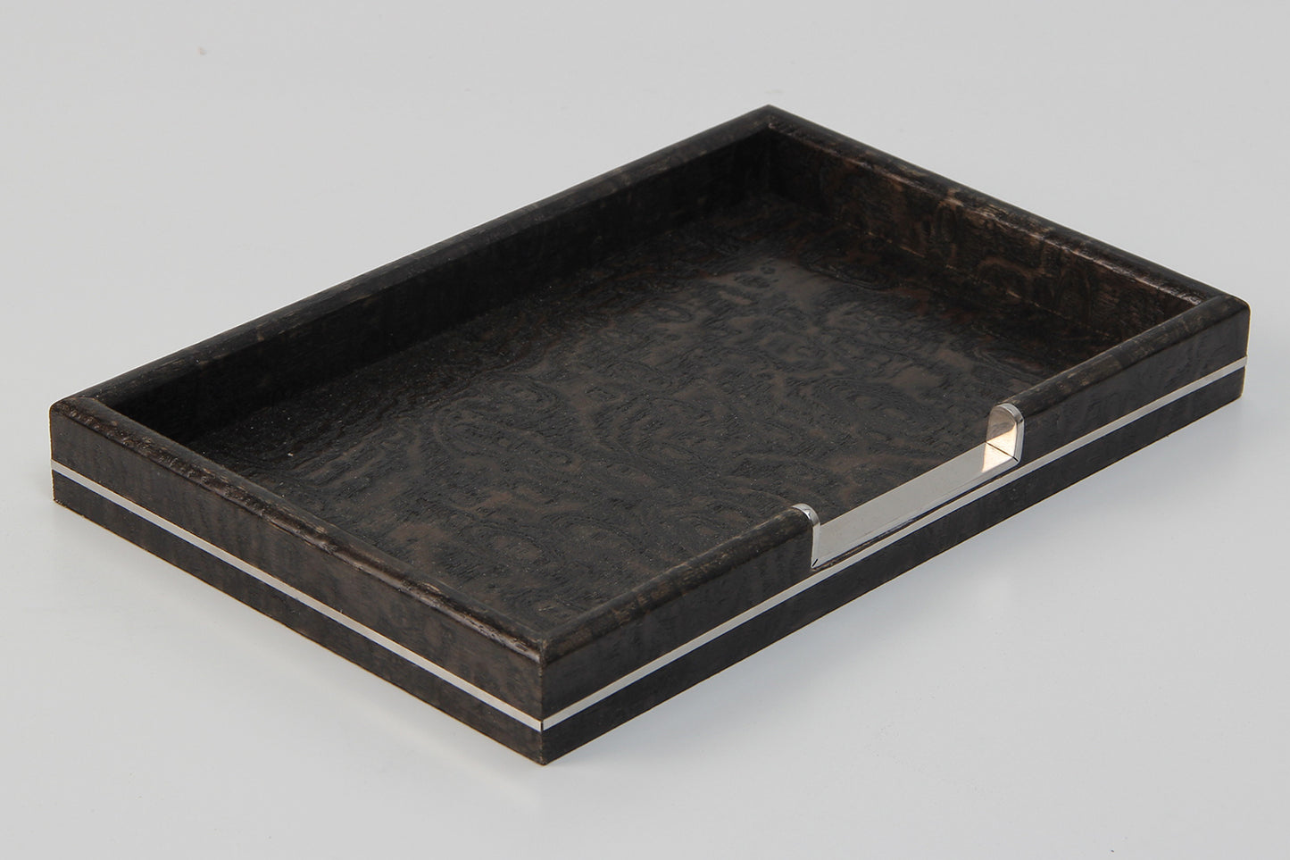 Desk tray Black wooden desk tray birthday gift present