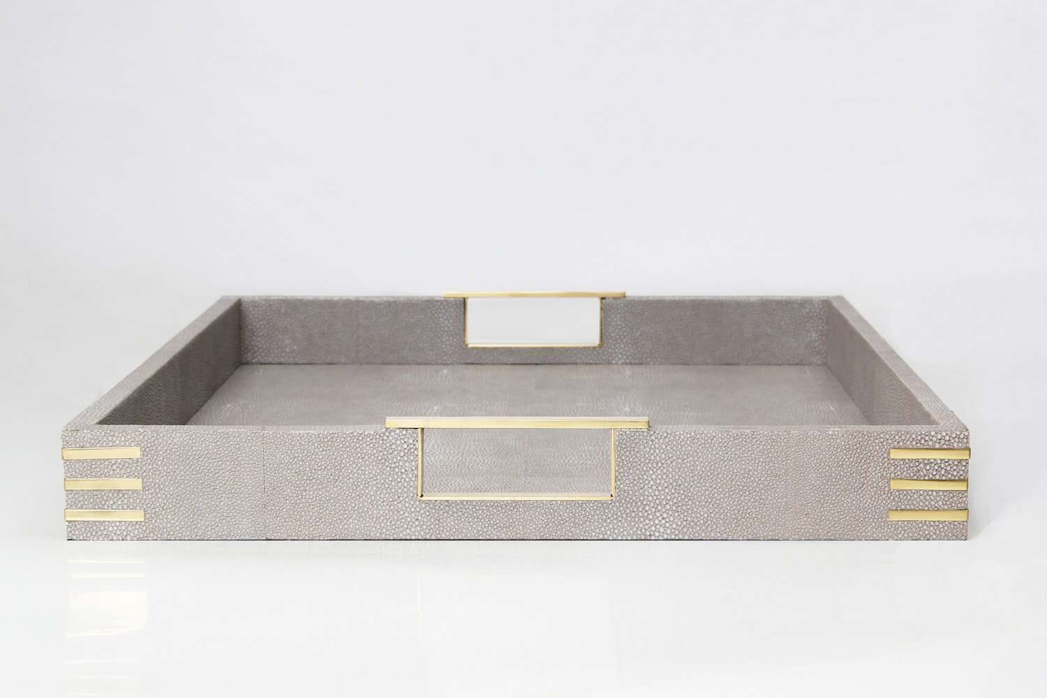 Unique shagreen serving tray shagreen drinks tray
