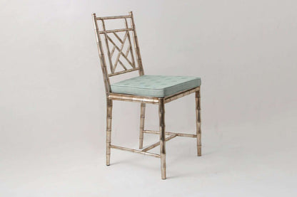 Chic Dining chair in antiqued silver by Forwood Design