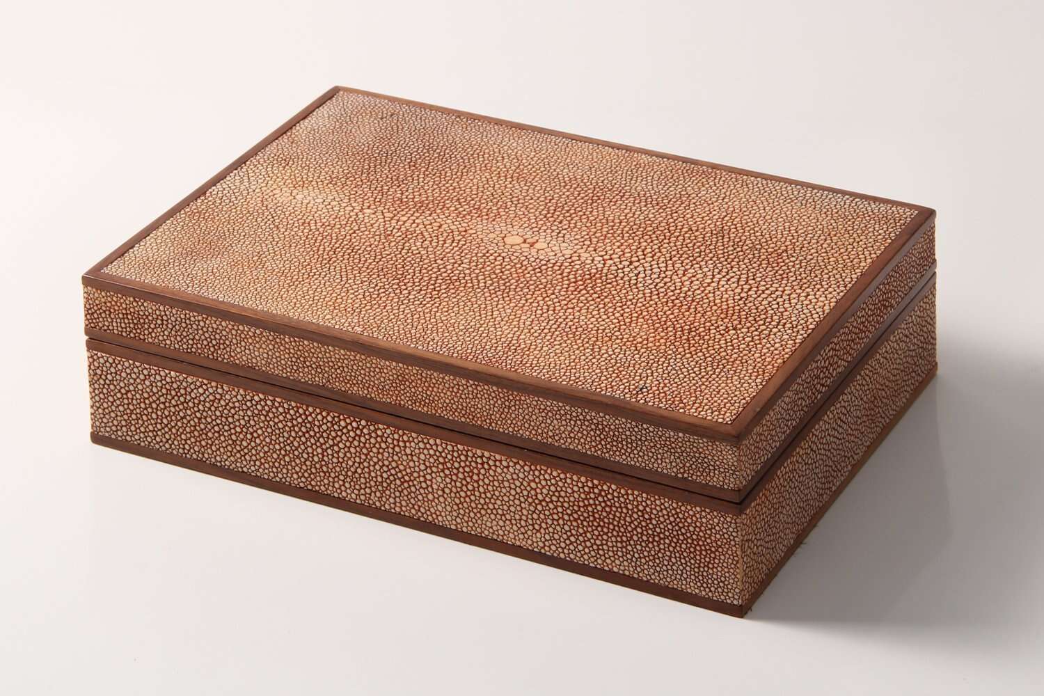 Jewelry box coral shagreen present gift