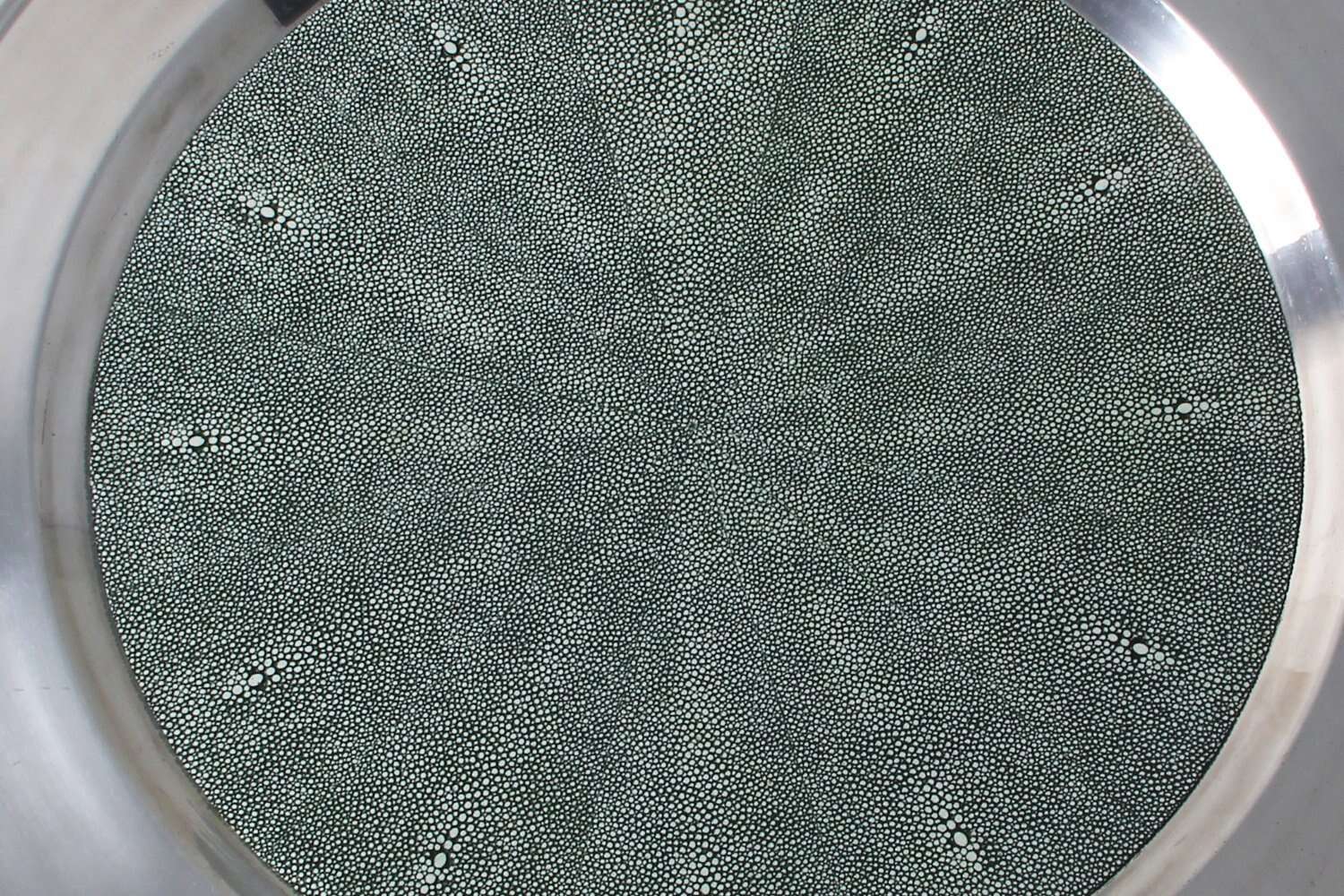 serving tray cocktail tray luxury Green shagreen serving tray