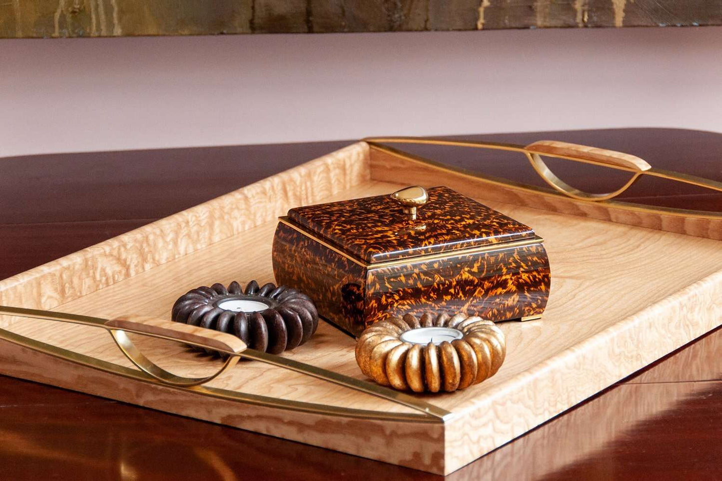 Wooden serving tray Luxury wooden serving tray