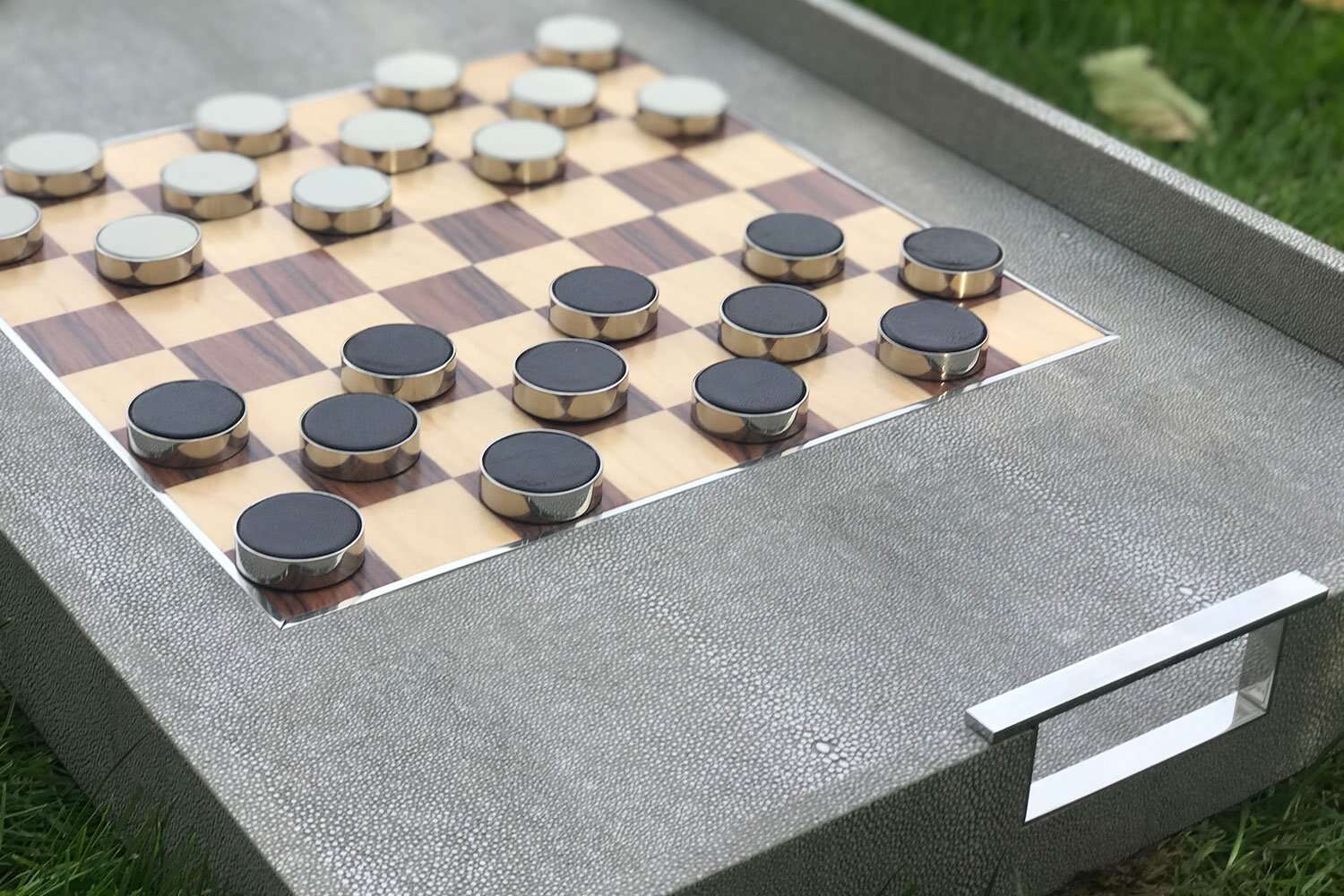 Serving tray shagreen serving tray