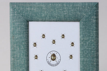 7x5 photo frame small Forwood Design linen teal photo frame