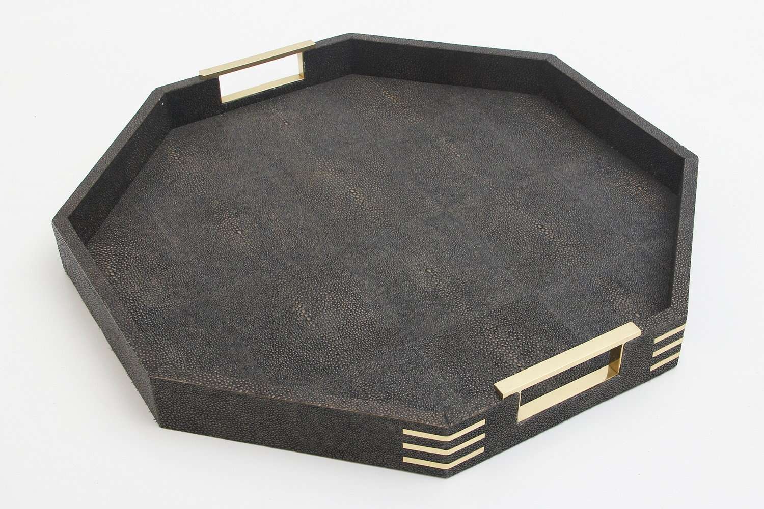 Serving tray Shagreen Drinks tray Luxury serving tray 