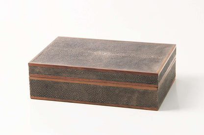 Jewellery box chic brown shagreen jewellery box