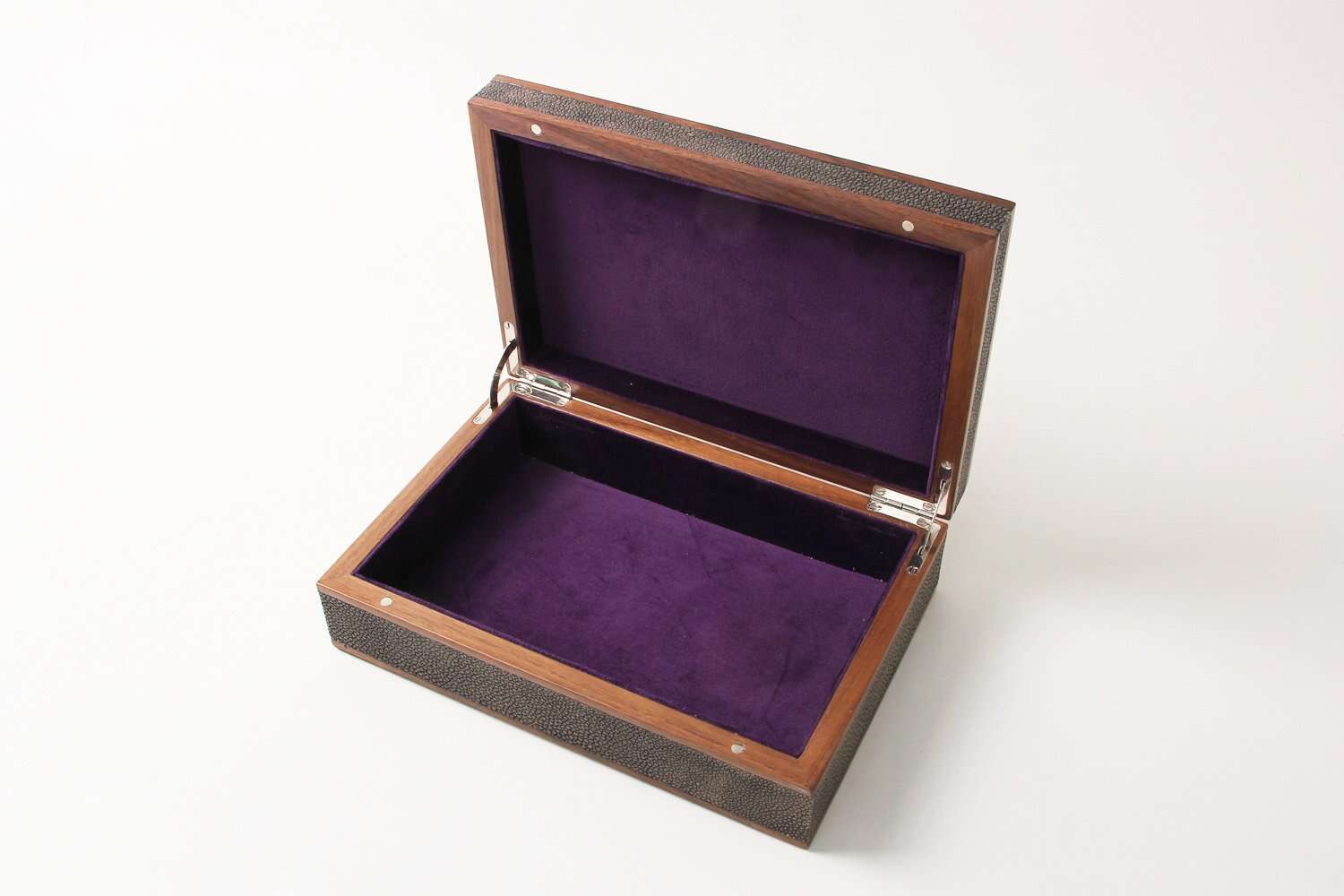 Jewellery box unique brown shagreen jewellery box