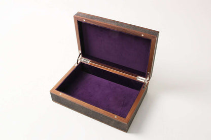 Jewellery box unique brown shagreen jewellery box