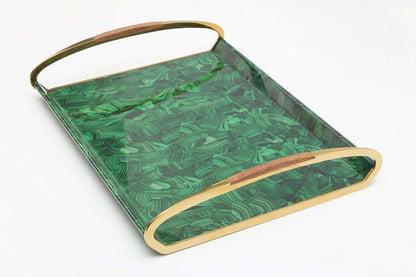 serving tray malachite drinks tray luxury display tray