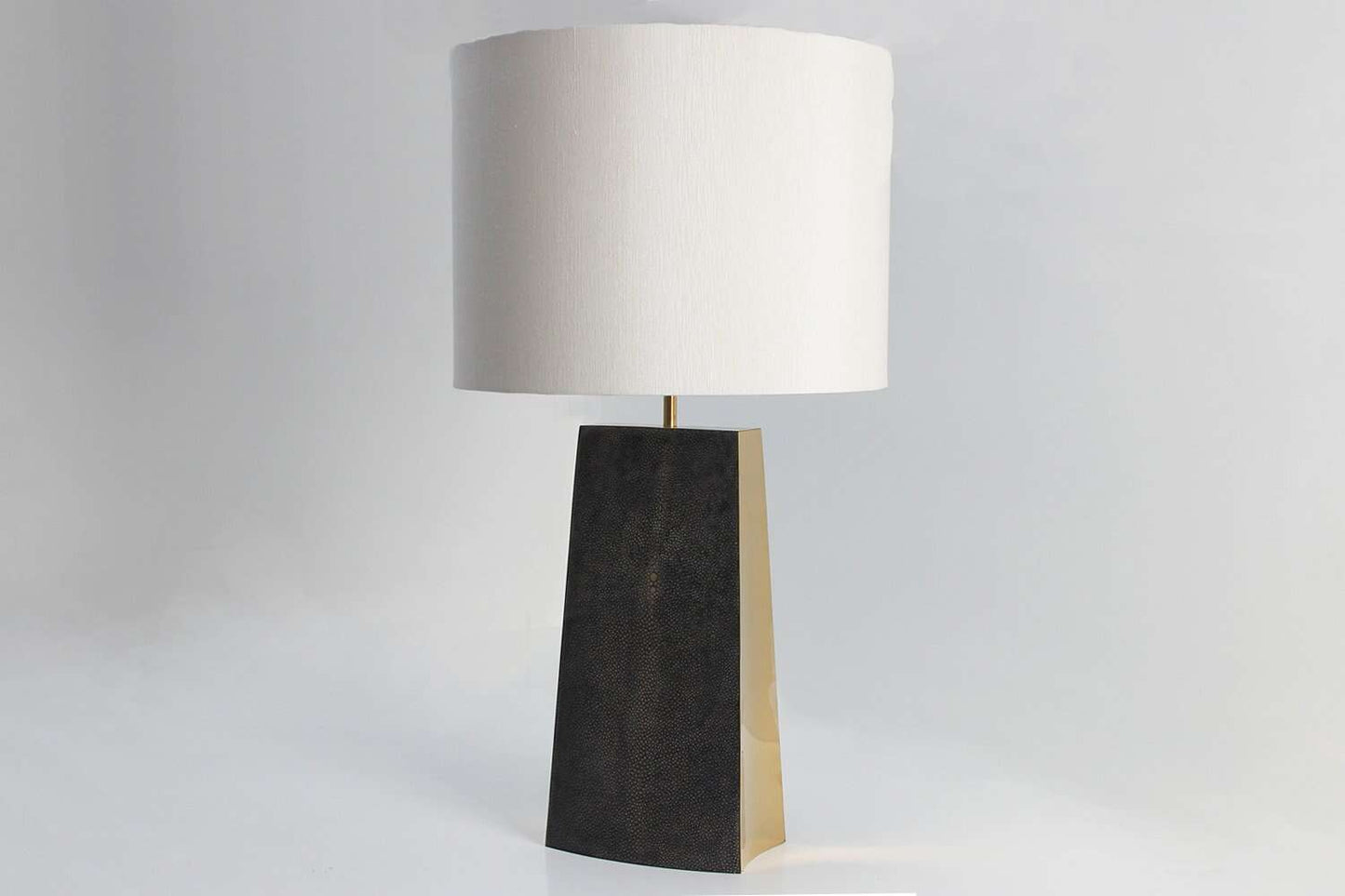 Lafayette Table Lamp in Seal Brown Shagreen