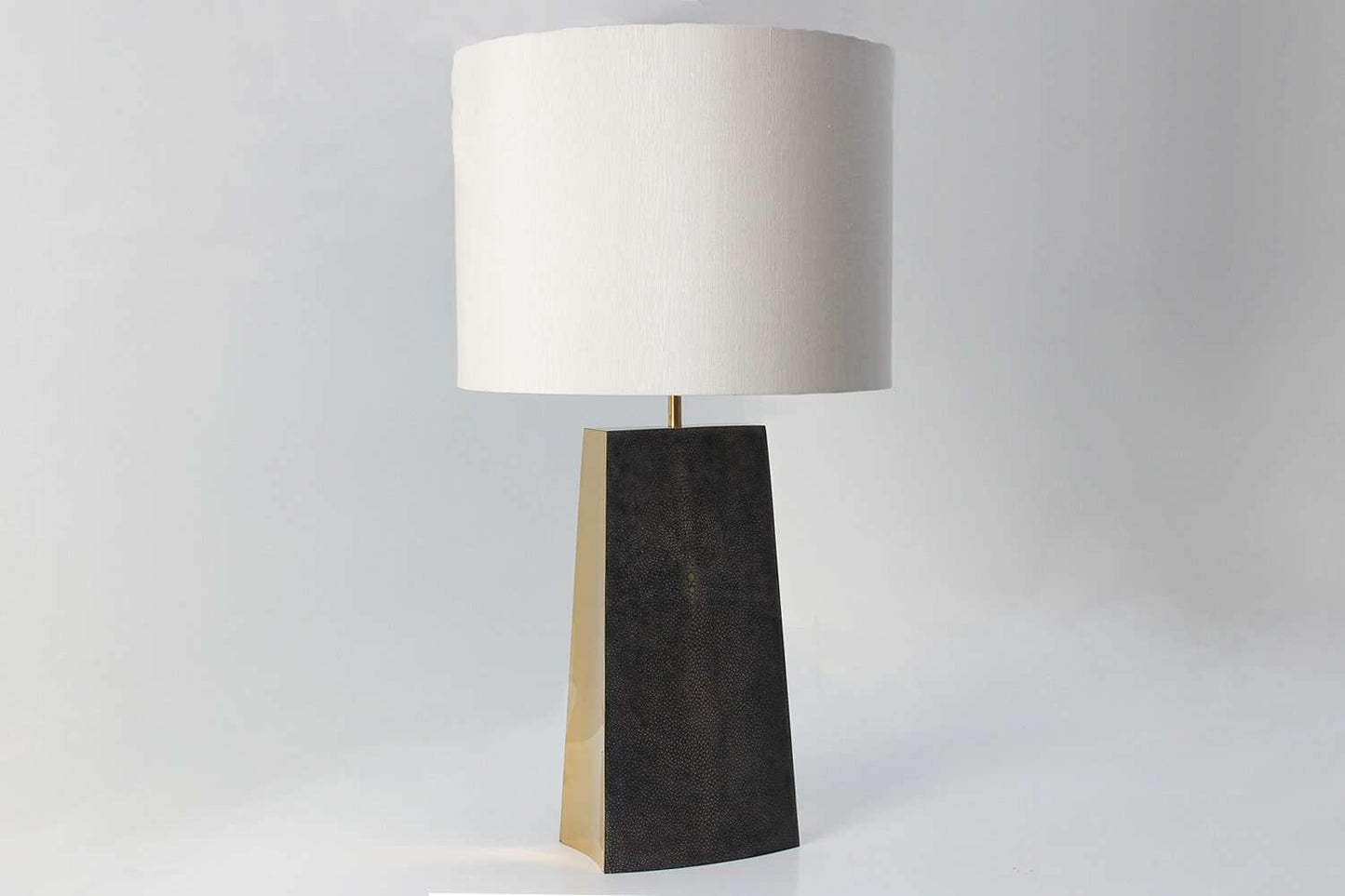 Lafayette Table Lamp in Seal Brown Shagreen