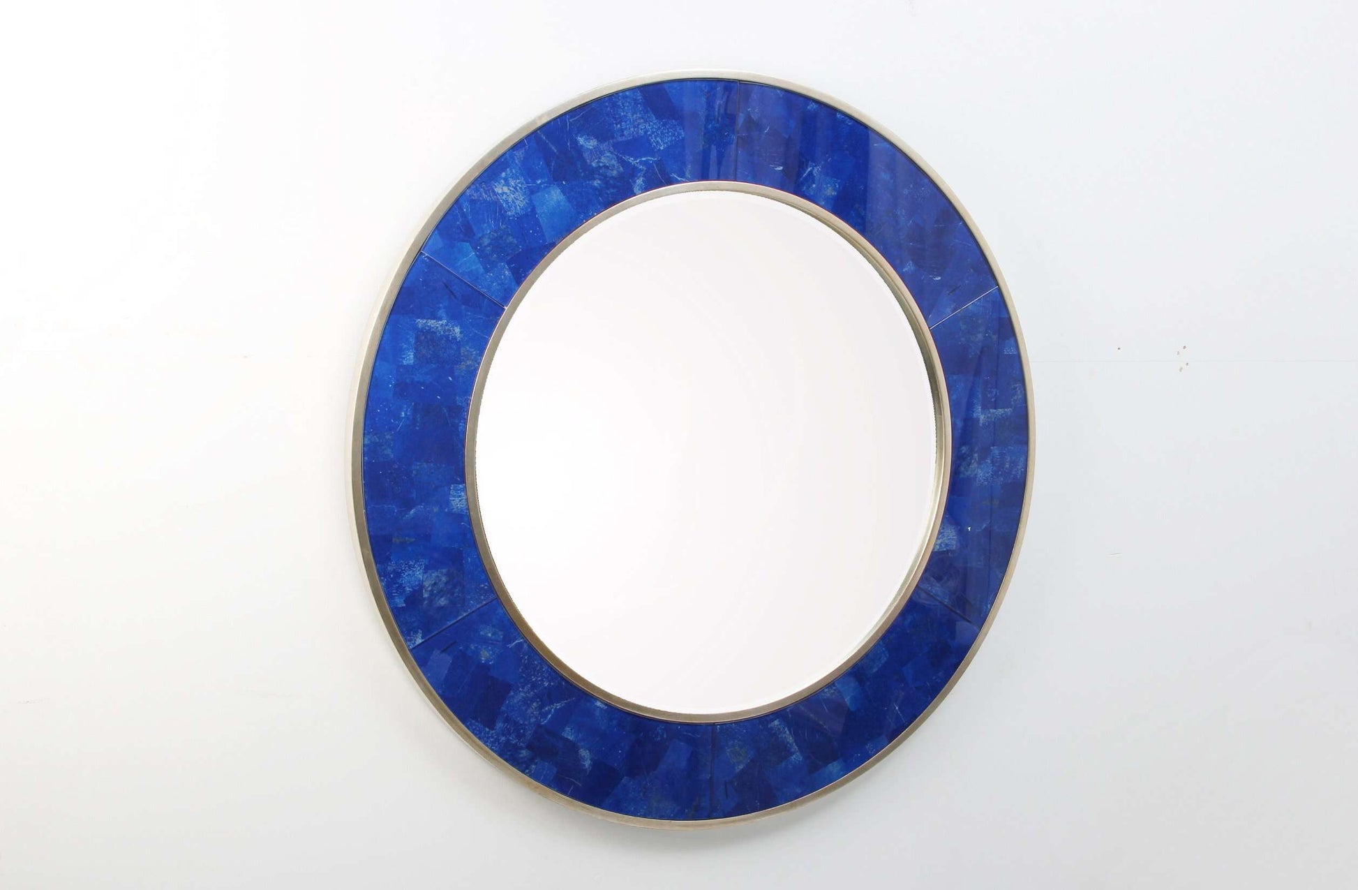 Wall mirror Round Blue wall mirror