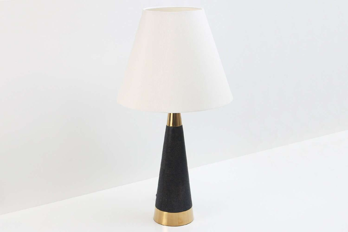 Lexington Table Lamp in Seal Brown Shagreen