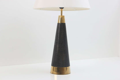 Lexington Table Lamp in Seal Brown Shagreen