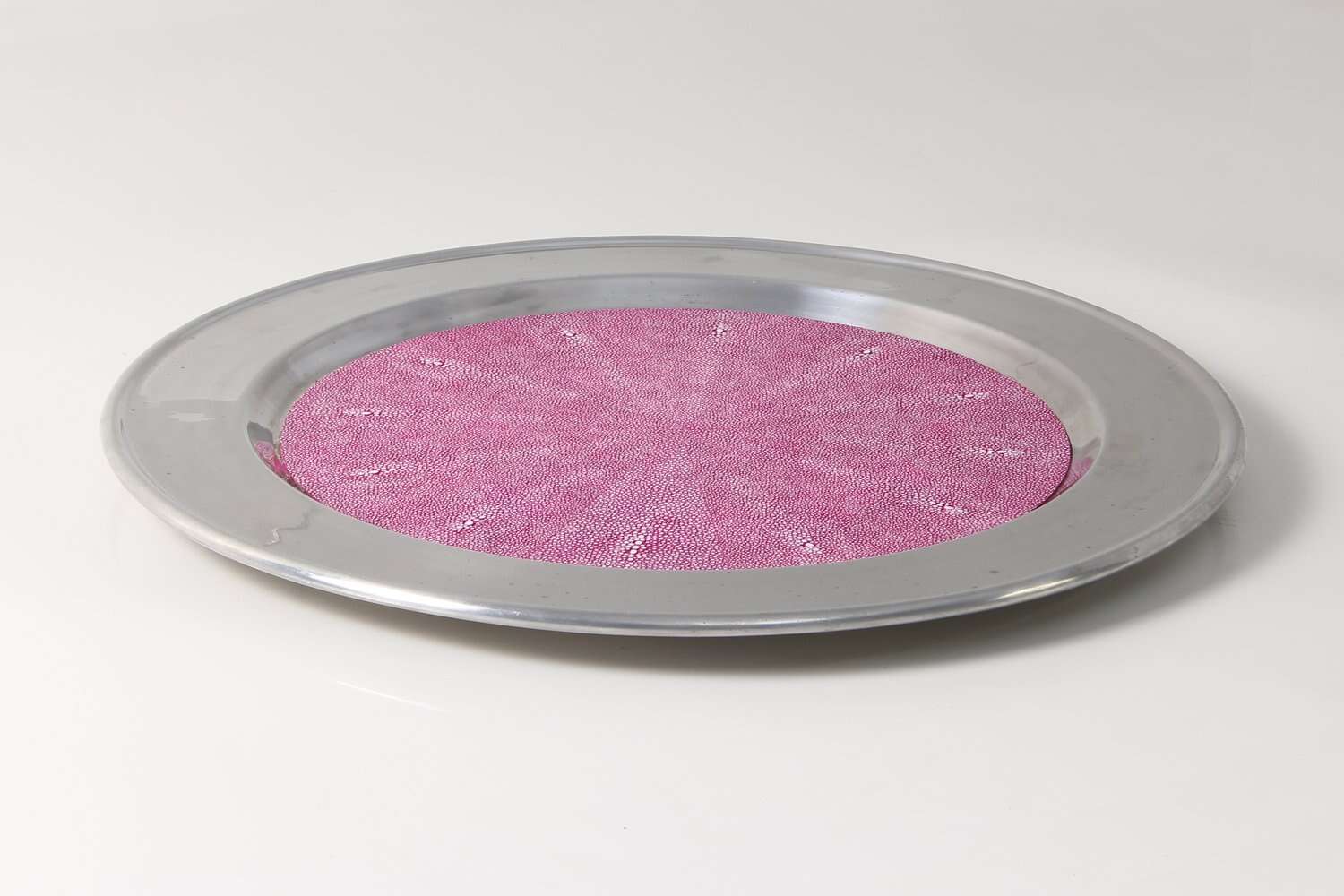Serving tray Barbie Pink shagreen serving tray