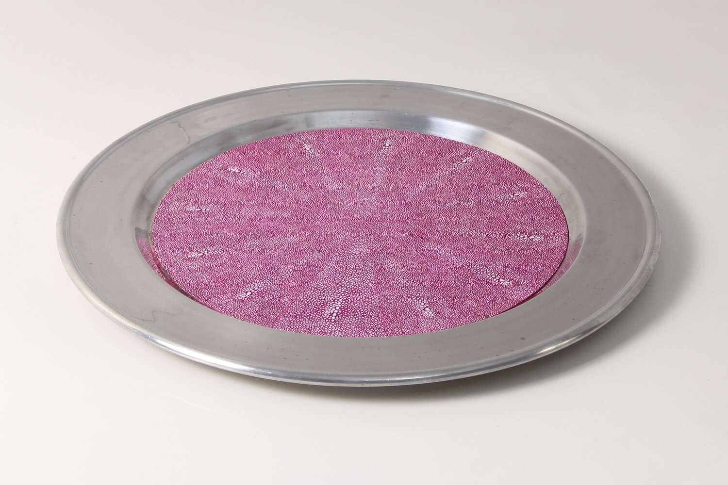 Serving tray Gorgeous Pink shagreen serving tray