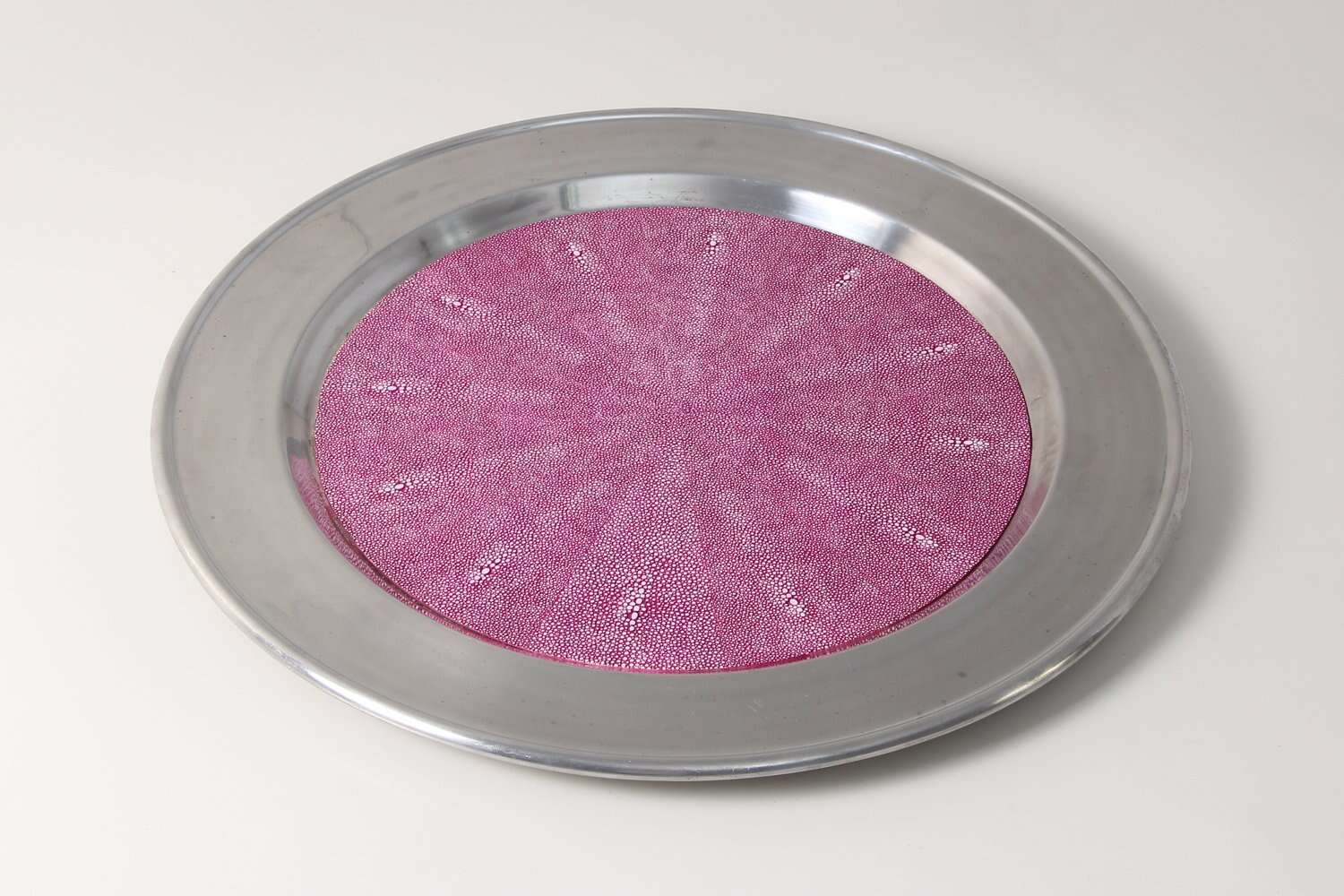 Serving tray Luxury Pink shagreen serving tray
