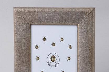 photo frame in silver linen by Forwood Design